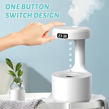 Smooth Sailing 800ml Anti Gravity Air Humidifier Water Droplet Aroma Diffuser