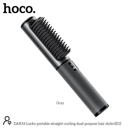 Hoco DAR34 2in1 Straight and Curly Dual Use Hair Straightener