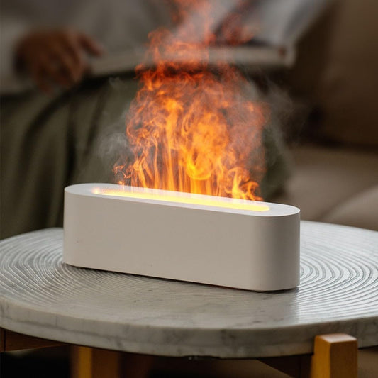 Flame Aromatherapy Diffuser Quiet USB Air Humidifier